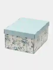 Бирюзовый большая подарочная коробка, складная, 31 х 25 х 16 см