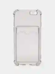 Серый чехол для iPhone 6, с карманом для карт