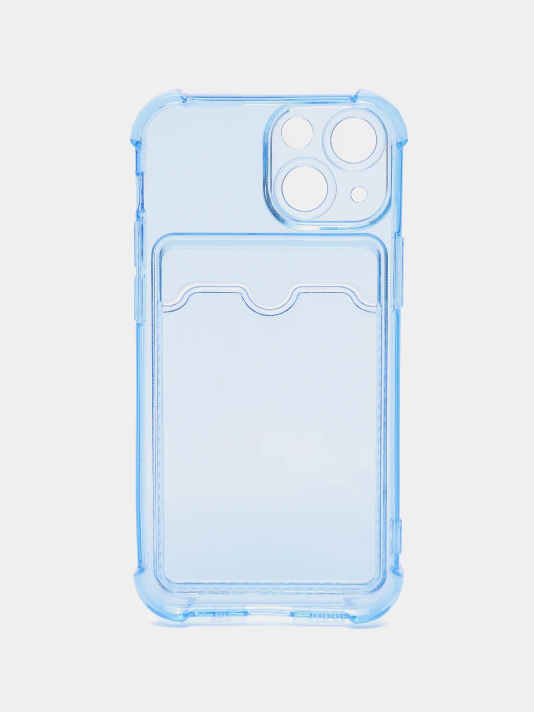 Синий чехол для iPhone 13 Mini с карманом для карт