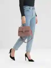 Коралловый меланж сумка-клатч женская, с ремнем на плечо, экокожа