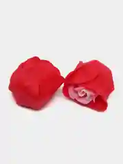 Красный подарочный набор мыльных роз "Сердце", 6 штук