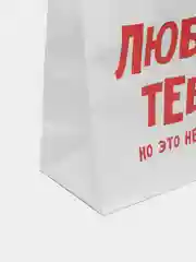Конфетный пакет подарочный, с приколом, крафт, 22 х 22 х 11 см