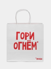 Пакет подарочный, с приколом, крафт, 22 х 22 х 11 см