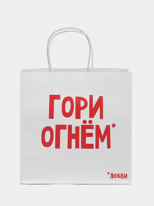 Пакет подарочный, с приколом, крафт, 22 х 22 х 11 см