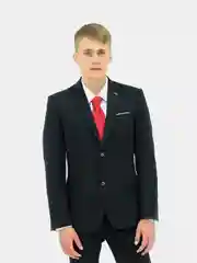 Черный школьный комплект мужской "Вид"