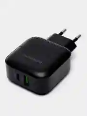 Черный зарядное устройство BOROFONE BA46A, USB, Type-C, быстрая зарядка 3.0, 3 A, 18W