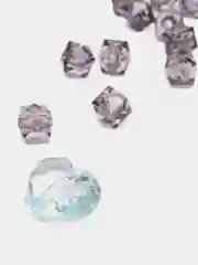 Тёмно-серый бусины акриловые кубики 10 мм, бусины квадратные акриловые