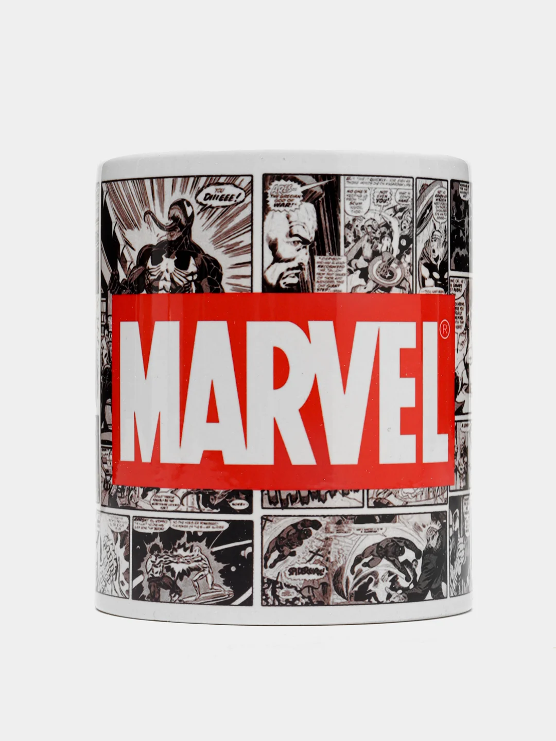 Серый металлик сувенирная керамическая кружка, с принтом MARVEL, Рыбы, Япония, Кукояка, Отряд самоубийц