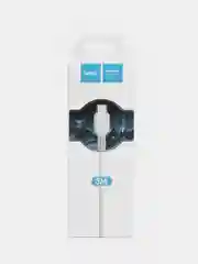 Белый usb Кабель micro USB 2.4A / Type-C 3A, Hoco X20, 3 метра