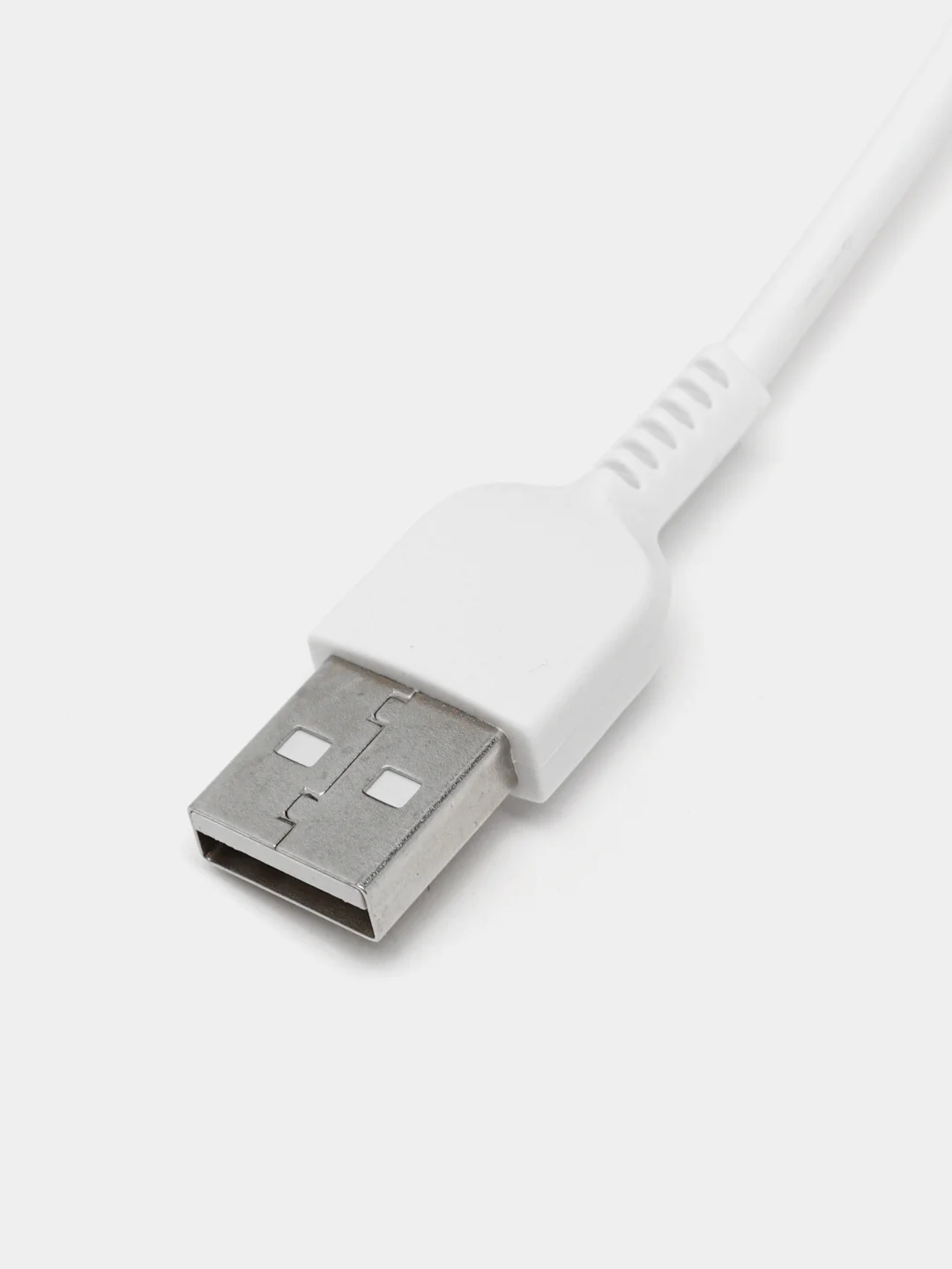 Белый usb Кабель micro USB 2.4A / Type-C 3A, Hoco X20, 3 метра