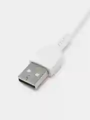 Белый usb Кабель micro USB 2.4A / Type-C 3A, Hoco X20, 3 метра