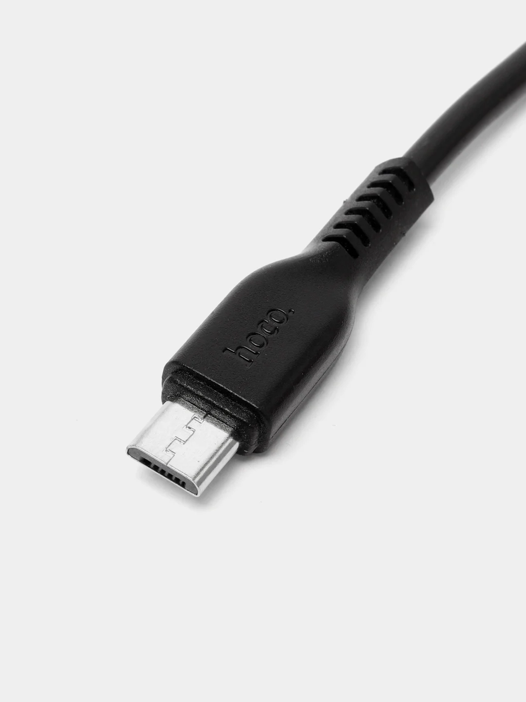 Черный usb Кабель micro USB 2.4A / Type-C 3A, Hoco X20, 3 метра