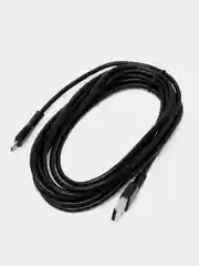 Черный usb Кабель micro USB 2.4A / Type-C 3A, Hoco X20, 3 метра