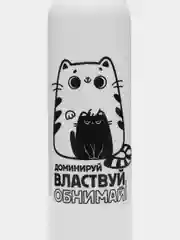 Бутылка для воды "Обнимай и властвуй", 700 мл