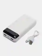 Белый внешний аккумулятор PowerBank, 20000 mАh