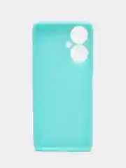 Бирюзовый чехол Tecno Camon 19/19 Pro 4G силиконовый, цветной, матовый