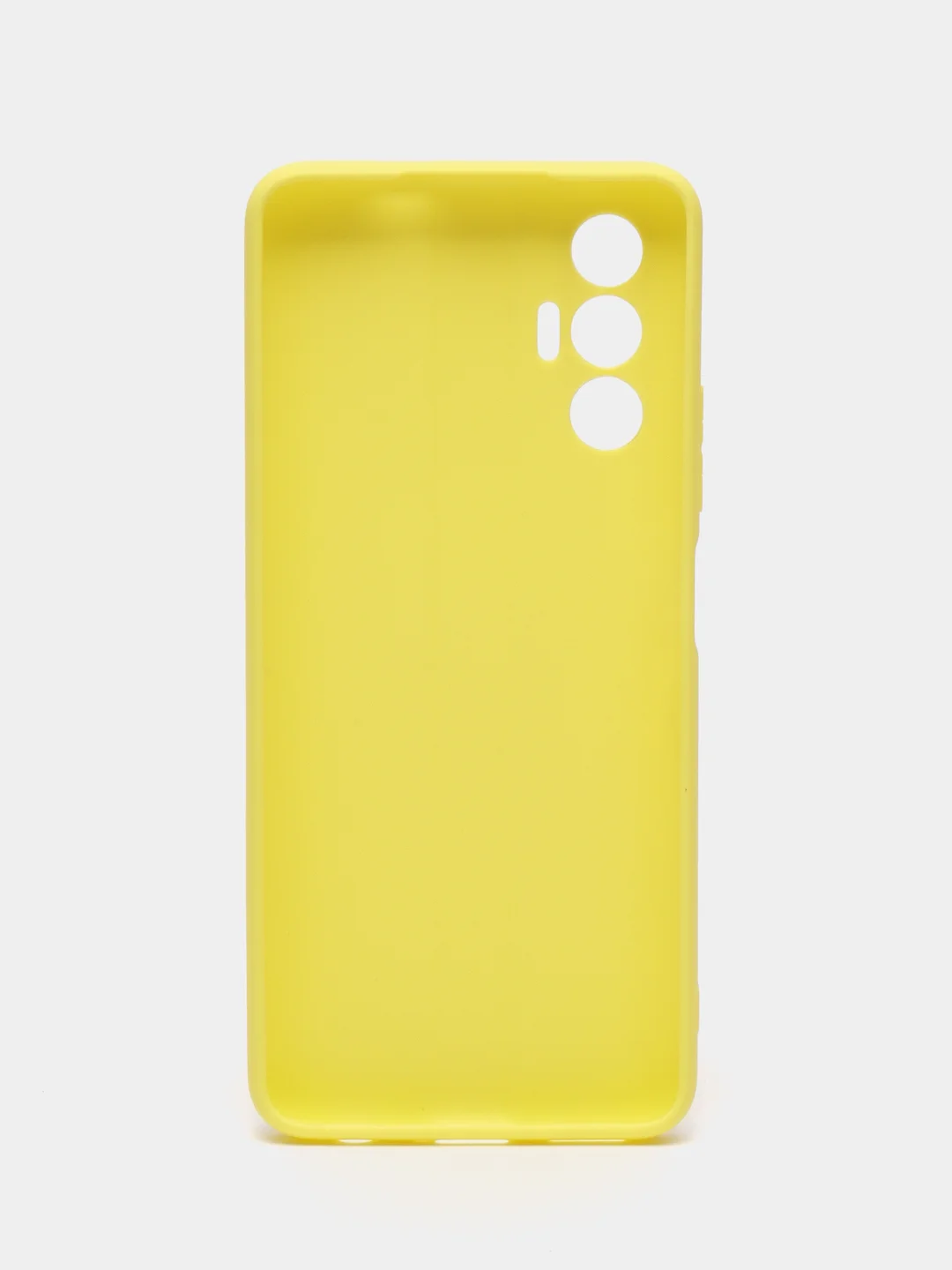 Желтый чехол для Tecno Pova 3, силиконовый, цветной, матовый