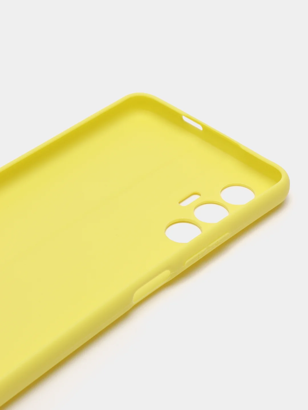 Желтый чехол для Tecno Pova 3, силиконовый, цветной, матовый