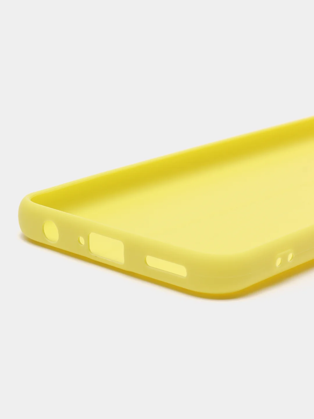 Желтый чехол для Tecno Pova 3, силиконовый, цветной, матовый