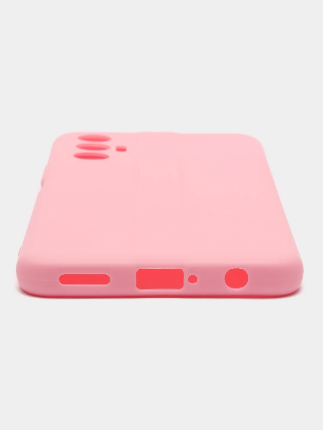Розовый чехол для Tecno Pova 3, силиконовый, цветной, матовый