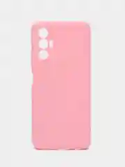 Розовый чехол для Tecno Pova 3, силиконовый, цветной, матовый
