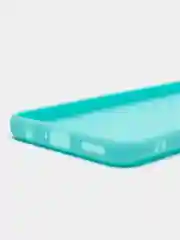 Бирюзовый чехол для Tecno Pova 3, силиконовый, цветной, матовый