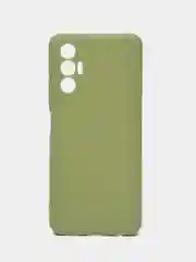 Лесной зеленый чехол для Tecno Pova 3, силиконовый, цветной, матовый