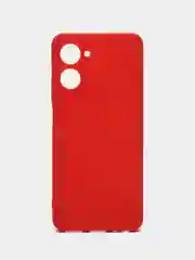 Красный чехол Realme 10 Pro (Реалми 10 Про), силиконовый, цветной, матовый