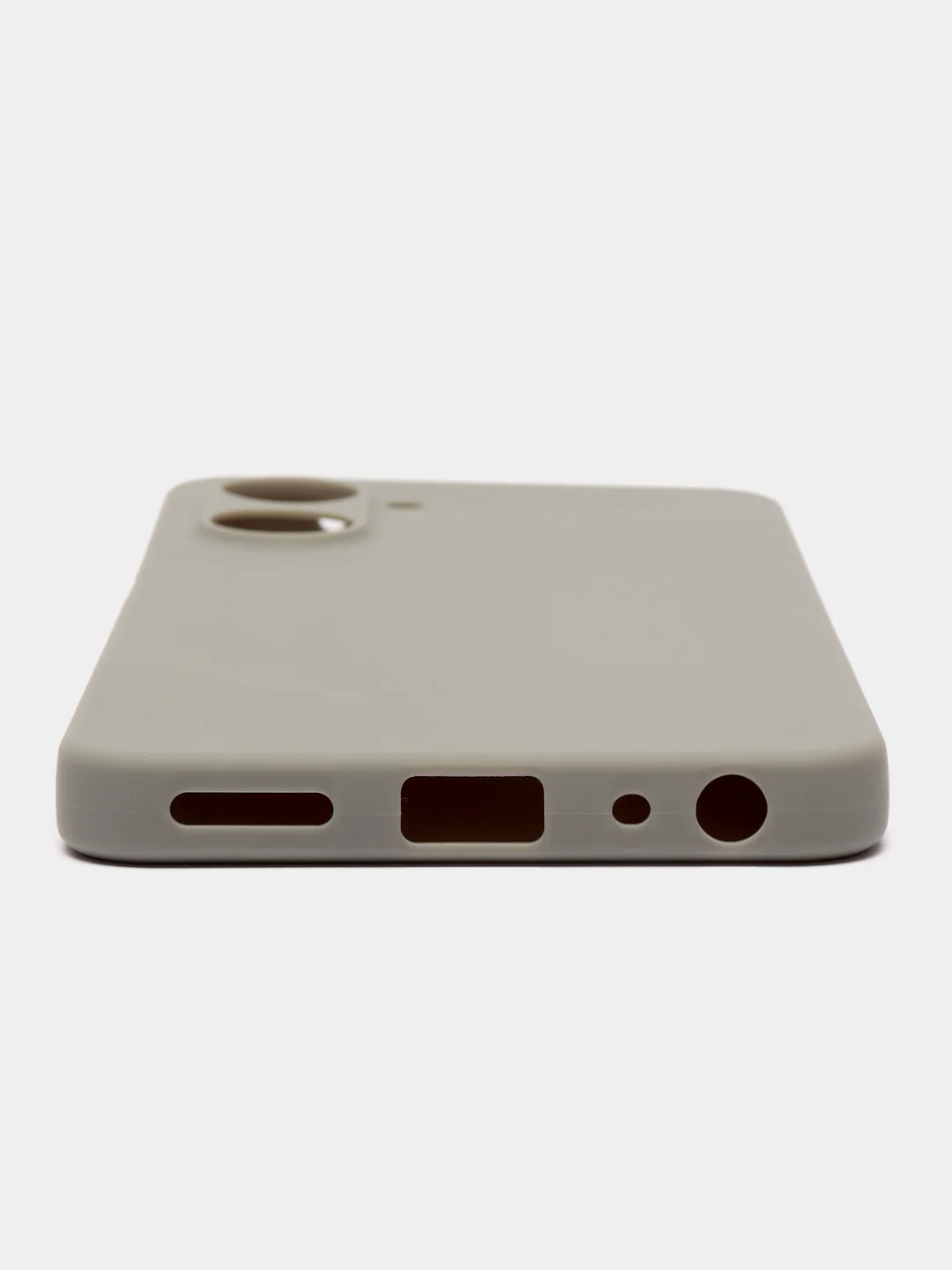 Серый чехол Realme 10 Pro (Реалми 10 Про), силиконовый, цветной, матовый