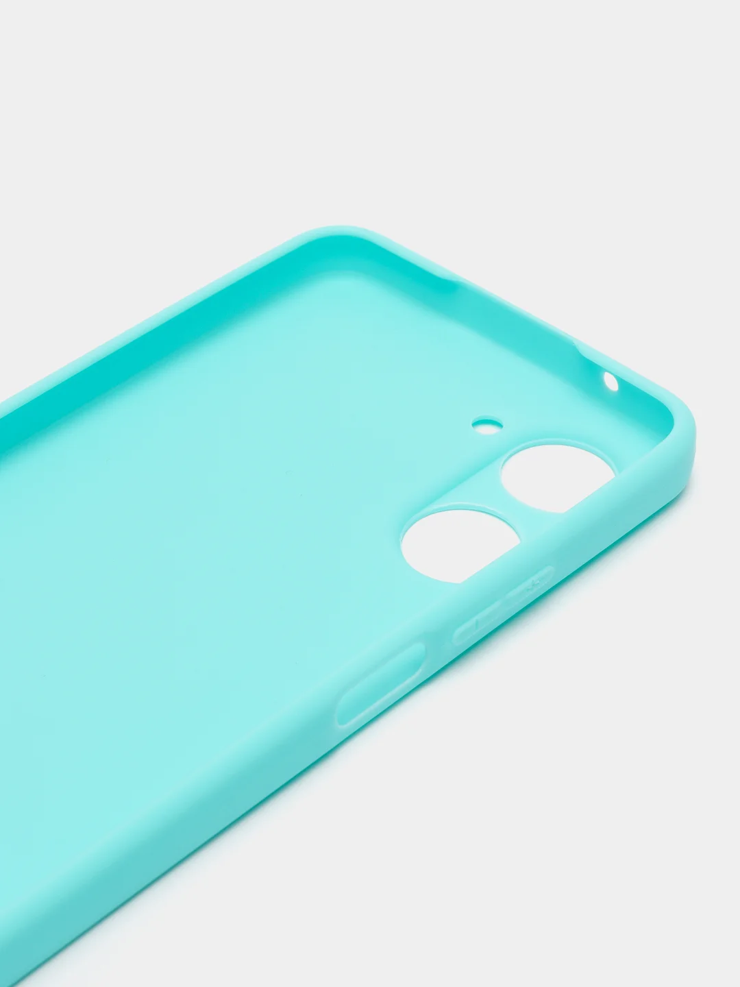 Бирюзовый чехол Realme 10 Pro (Реалми 10 Про), силиконовый, цветной, матовый