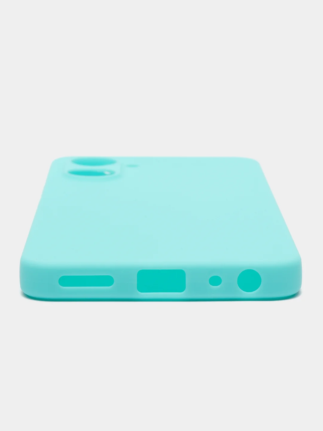 Бирюзовый чехол Realme 10 Pro (Реалми 10 Про), силиконовый, цветной, матовый