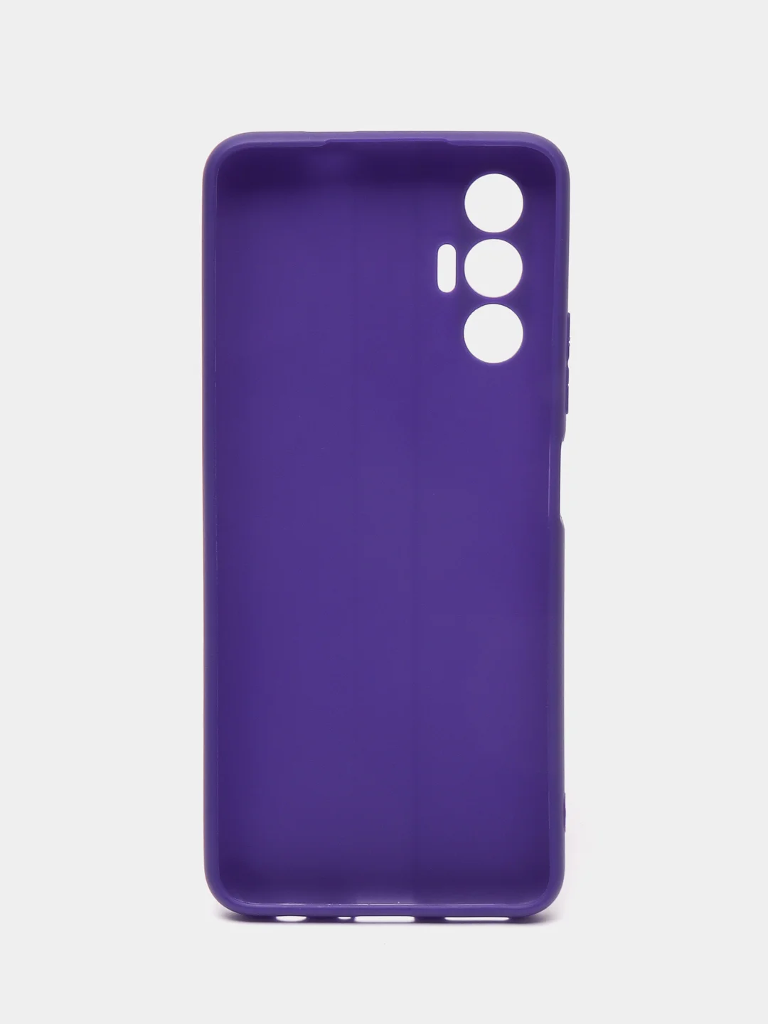 Фиолетовый чехол для Tecno Pova 3, силиконовый, цветной, матовый