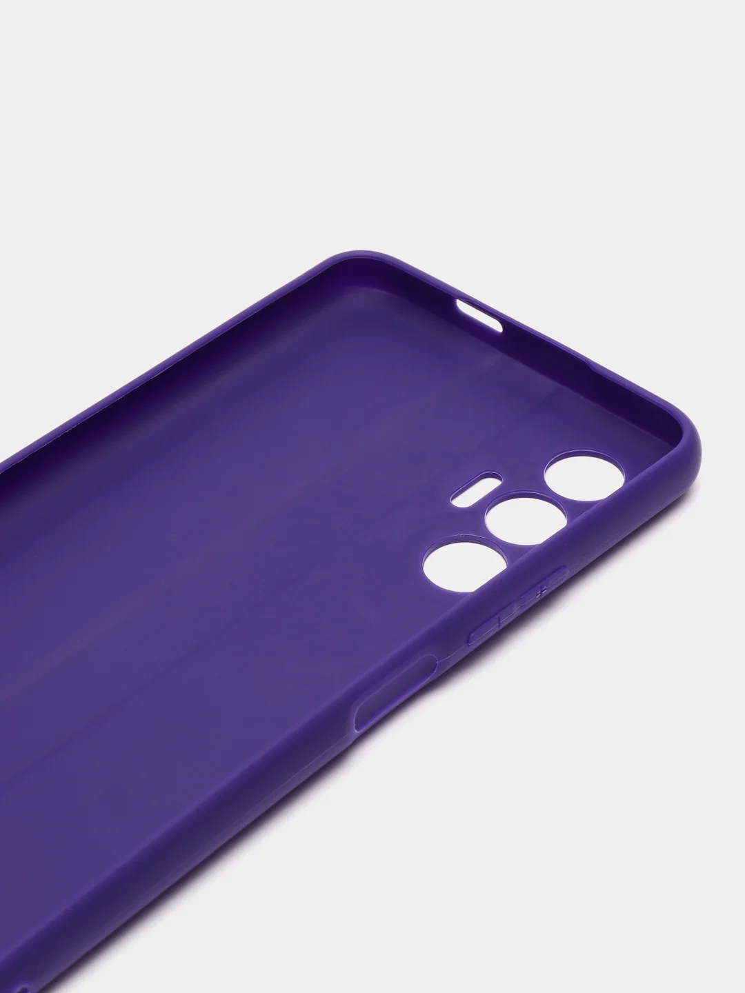 Фиолетовый чехол для Tecno Pova 3, силиконовый, цветной, матовый