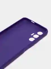 Фиолетовый чехол для Tecno Pova 3, силиконовый, цветной, матовый