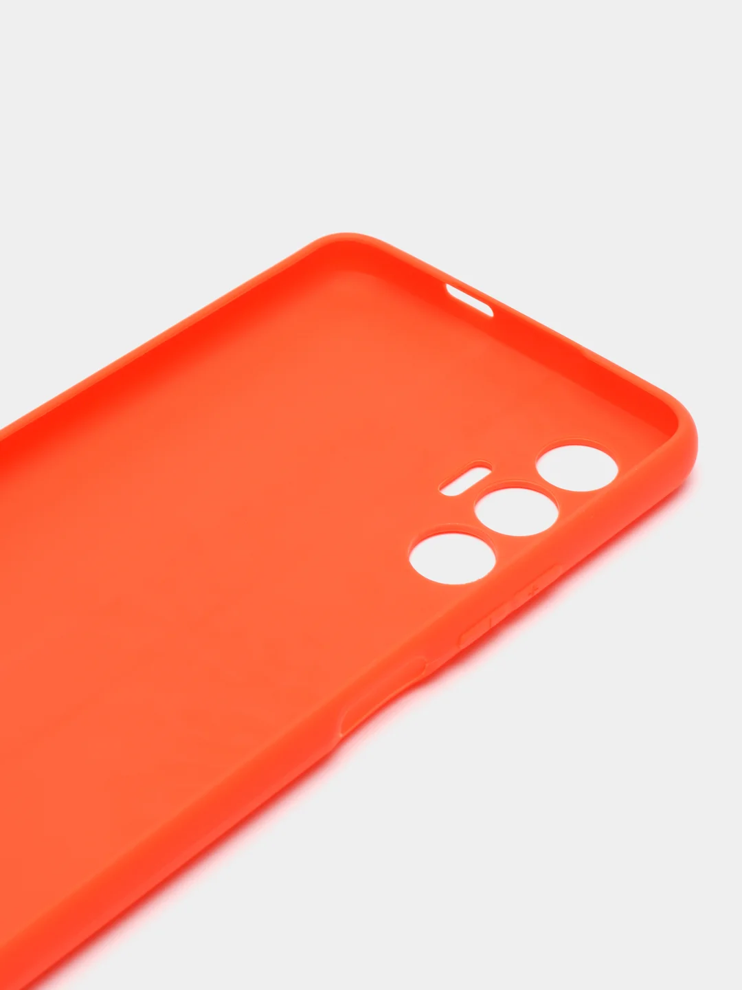 Оранжевый чехол для Tecno Pova 3, силиконовый, цветной, матовый