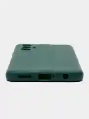 Тёмно-зелёный чехол для Tecno Pova 3, силиконовый, цветной, матовый