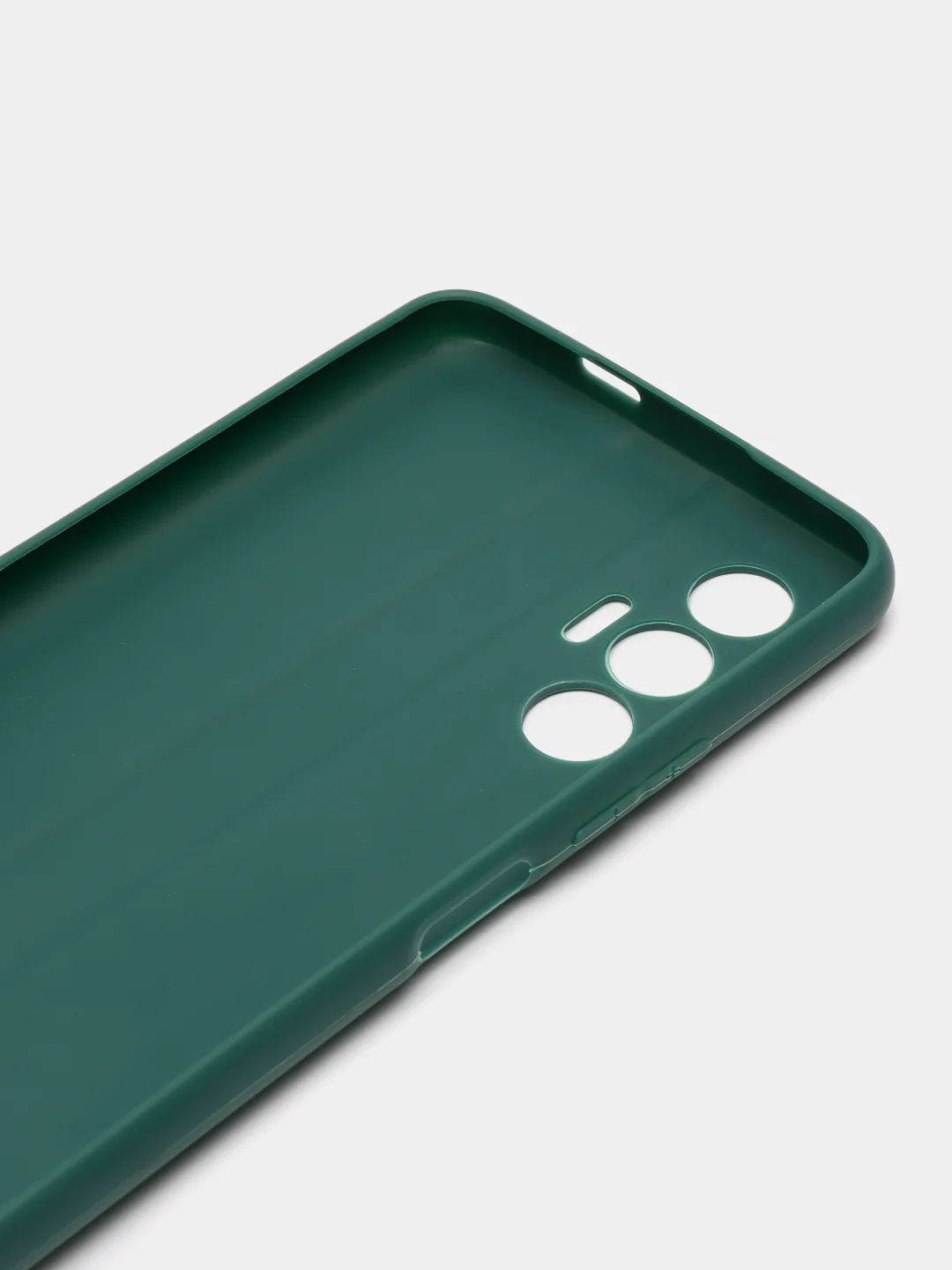 Тёмно-зелёный чехол для Tecno Pova 3, силиконовый, цветной, матовый
