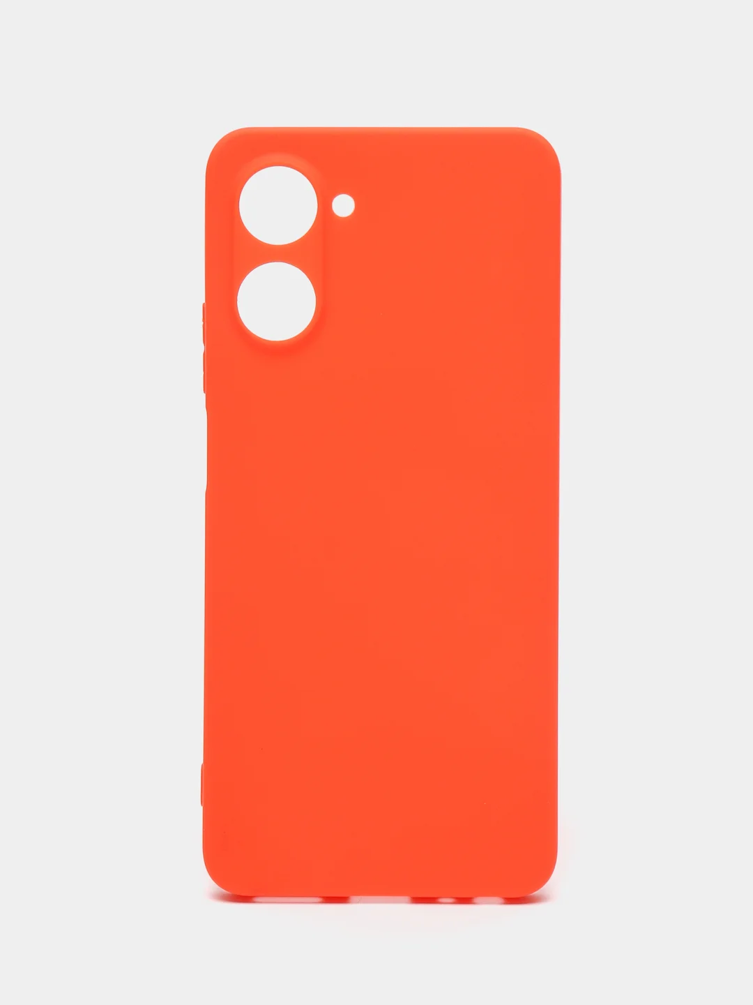 Оранжевый чехол Realme 10 Pro (Реалми 10 Про), силиконовый, цветной, матовый
