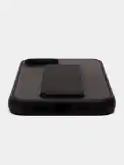 Угольный чехол iPhone 13 (6.1), 13 Pro Max (6.7) силиконовый под кожу с подставкой