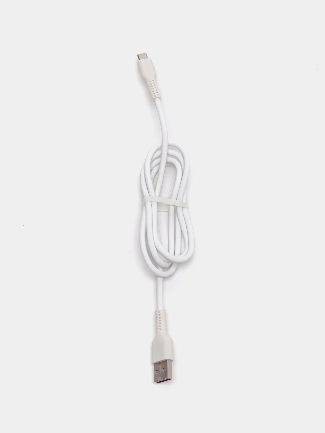 Белый кабель быстрой зарядки 5А USB, Micro, Type-C, Lightning