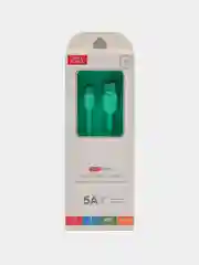 Белый кабель быстрой зарядки 5А USB, Micro, Type-C, Lightning