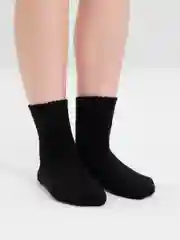 Черный зимние теплые махровые шерстяные носки