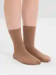 Шоколадный хлопковые носки, однотонные, яркие, высокие, унисекс