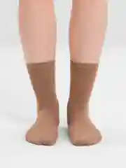 Шоколадный хлопковые носки, однотонные, яркие, высокие, унисекс