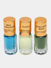 Мужской набор из 3х ароматов по 3 мл AB Blue Seduction, Molecule 02 Black, PR Invictus