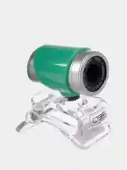 Зеленый веб-камера CBR CW 830M, 0,3 МП, 640 х 480, USB 2.0 + 3.5 мм, Jack, микрофон