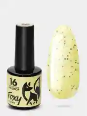 Лимонный гель лак Foxy Expert LOLLIPOP светящийся в темноте 8ml