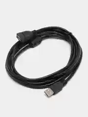 Черный кабель удлинитель USB 2.0, папа, мама
