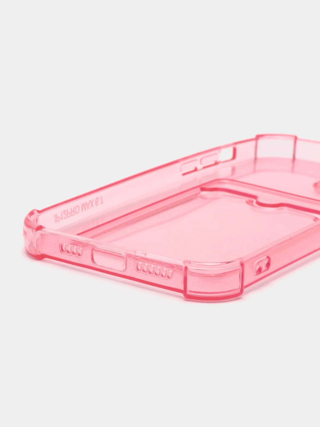 Розовый чехол для iPhone 12 Pro Max, с карманом для карт