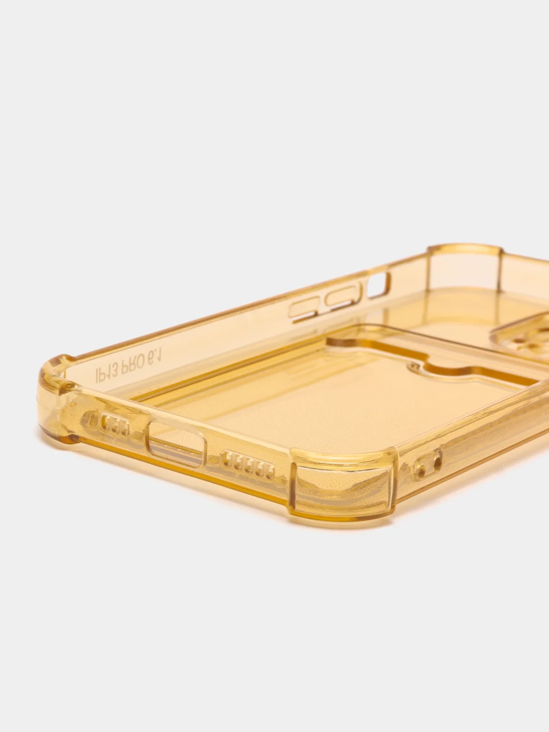 Бронзовый чехол для iPhone 13 Pro, с карманом для карт